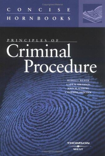 Principles of Criminal Procedure