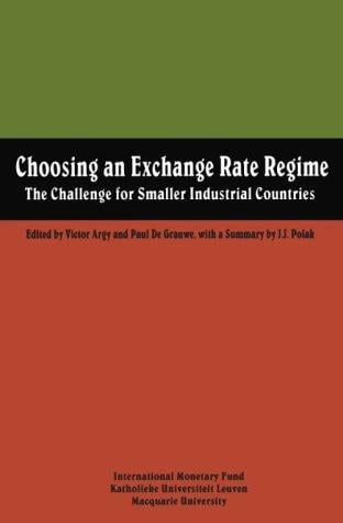Choosing an exchange rate regime