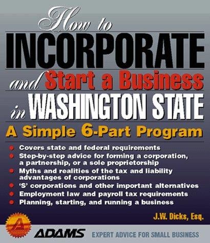 How to incorporate and start a business in Washington State