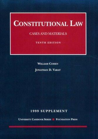1999 Supplement: Constitutional Law