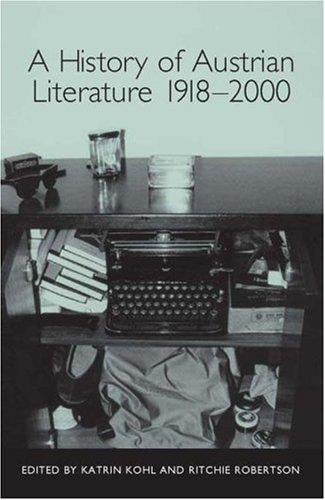 A history of Austrian literature 1918-2000