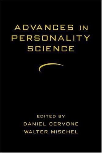 Advances in personality science