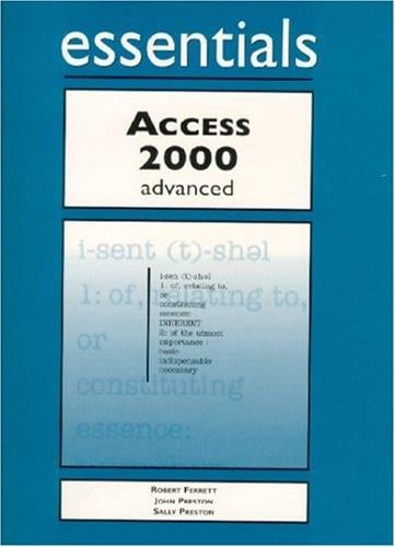 Access 2000 advanced