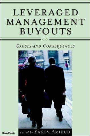 Leveraged management buyouts