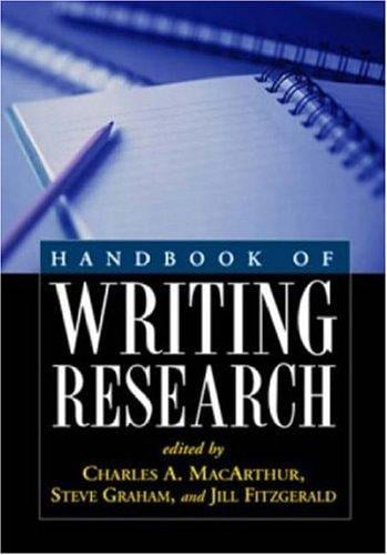 Handbook of writing research