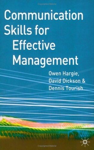 Communication skills for effective management