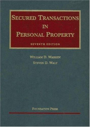Secured transactions in personal property