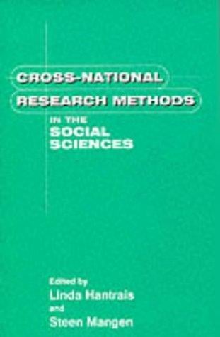 Cross-national research methods in the social sciences