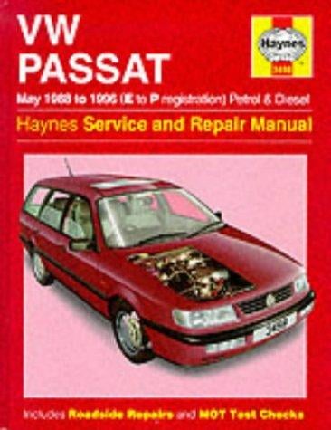 VW Passat Petrol and Diesel (May 1988-96) Service and Repair Manual