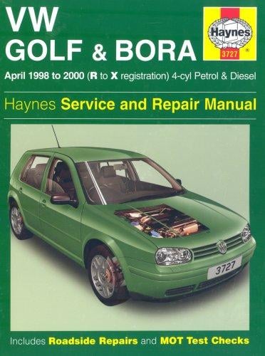 Volkswagen Golf and Bora Petrol and Diesel (1998-2000) Service and Repair Manual