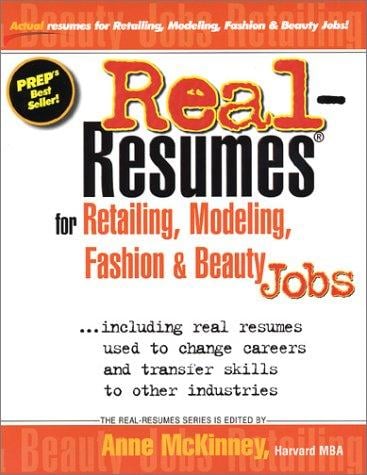 Real-resumes for retailing, modeling, fashion & beauty jobs