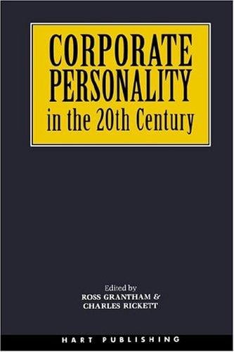 Corporate personality in the 20th century