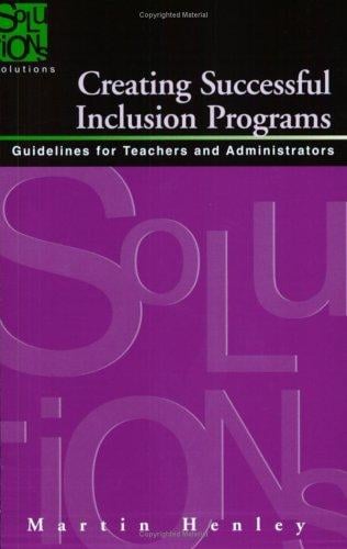 Creating Successful Inclusion Programs