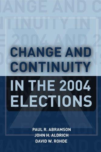 Change and continuity in the 2004 elections