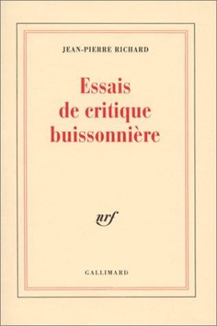 Essais de critique buissonnière