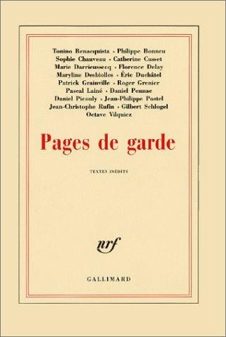 Pages de garde