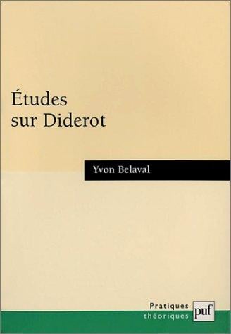 Etudes sur Diderot