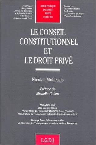 Le Conseil constitutionnel et le droit privé