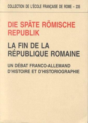 Die Späte römische Republik =