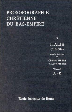 Prosopographie chrétienne du Bas-Empire
