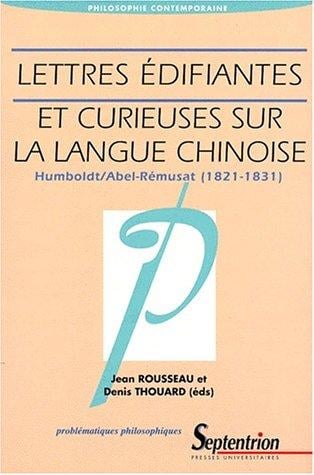 Lettres édifiantes et curieuses sur la langue chinoise