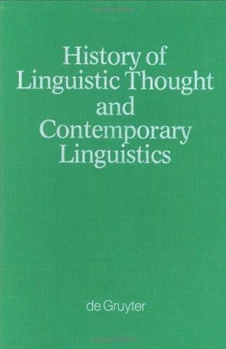 History of linguistic thought and contemporary linguistics