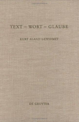 Text, Wort, Glaube