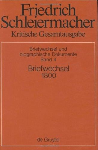 Briefwechsel 1800 (Briefe 850-1004)