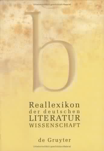 Reallexikon der deutschen Literaturwissenschaft