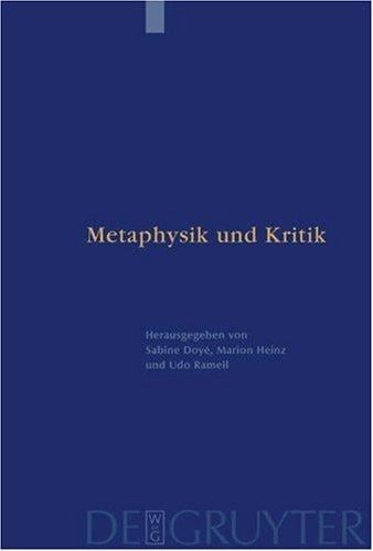Metaphysik und Kritik
