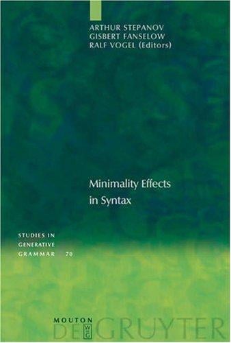 Minimality effects in syntax