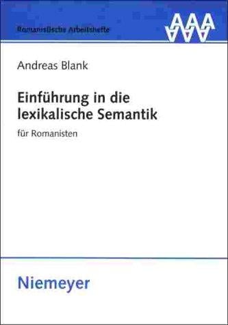 Einführung in die lexikalische Semantik für Romanisten