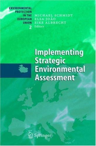 Implementing strategic environmental assessment