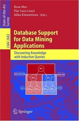Database support for data mining applications