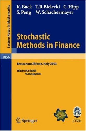 Stochastic methods in finance