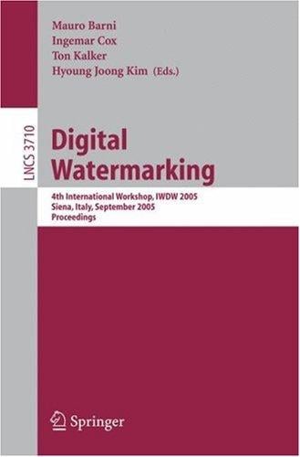 Digital Watermarking (vol. # 3710)