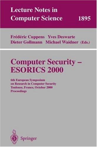 Computer security--ESORICS 2000