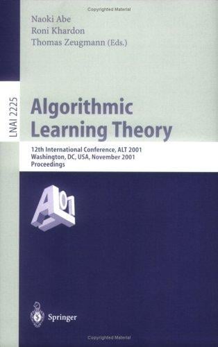 Algorithmic learning theory