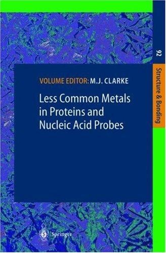 Less common metals in proteins and nucleic acid probes