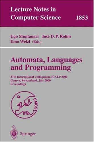 Automata, languages and programming