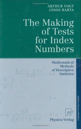 The making of tests for index numbers