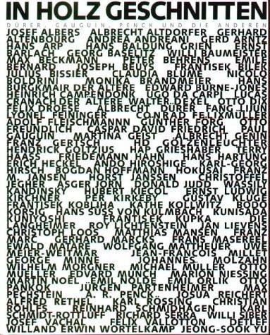 In Holz geschnitten
