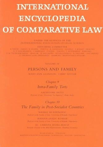 International Encyclopedia of Comparative Law:Installment 33 (International Encyclopedia of Comparative Law)