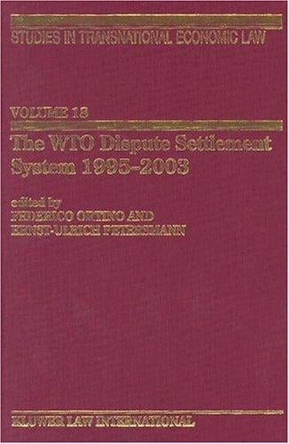 The WTO dispute settlement system, 1995-2003