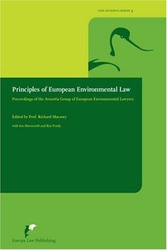 Principles of European environmental law