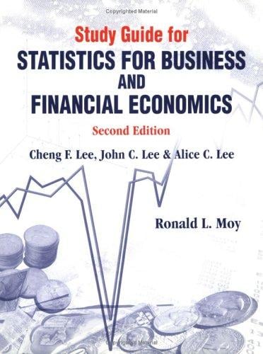 Study Guide for Statistics for Business & Financial Economics