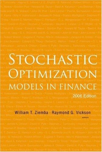 Stochastic optimization models in finance