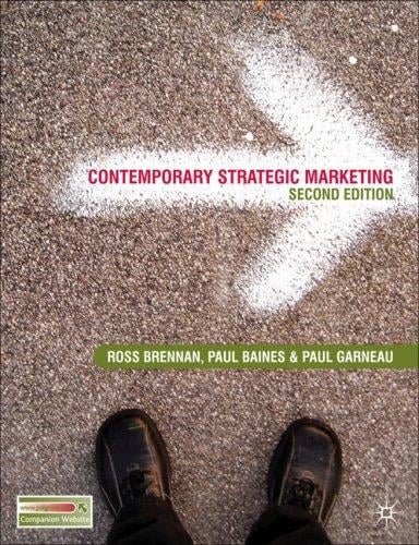 Contemporary strategic marketing
