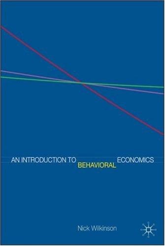 An introduction to behavioral economics