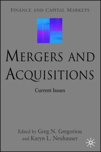 Mergers and acquisitions